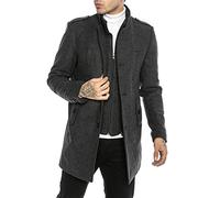 Redbridge Classy Chic Manteau d'hiver pour homme - Gris - XX-Large