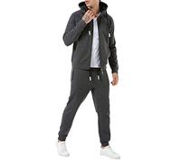 Redbridge Ensemble de 2 pièces avec veste de survêtement et survêtement de jogging Premium, gris foncé, S