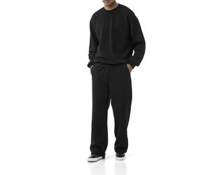 Redbridge Ensemble de jogging deux pièces - Ensemble de jogging confortable avec sweat-shirt et pantalon - Tenue de détente et de sport pour les loisirs et le quotidien, Noir , XL