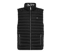 Redbridge Gilet matelassé avec fermeture éclair et col montant, Noir , L