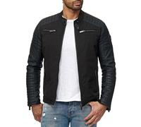 Redbridge Herren Übergangsjacke Steppjacke Biker Motorrad Look Stehkragen M6071