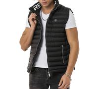 Redbridge Herren Weste Bubble Steppweste à Col Montant, Zippée