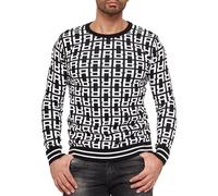Redbridge Homme Pull Tricot Pull Sweat Pull Partout R Logo M3096
