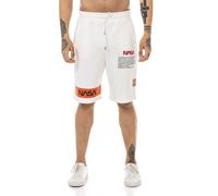 RED BRIDGE Short de Jogging pour Homme avec Logo NASA Ecru L