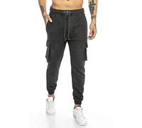 Redbridge Jogger Pants Pantalons de survêtement Sweat-Pants Premium Silver Skull Gris foncé S