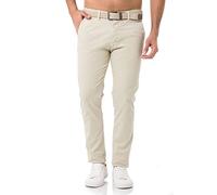 Redbridge Pantalon chino avec ceinture pour homme - Pantalon décontracté et professionnel