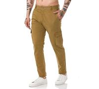 Redbridge Pantalon chino cargo basique en coton pour homme, camel, 31W / 32L
