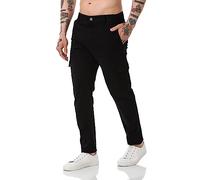Redbridge Pantalon chino cargo basique en coton pour homme, Noir , 32W / 32L