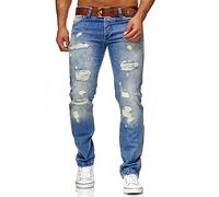 Redbridge Pantalon en Jean pour Homme Jeans Denim déchiré Blau W33 L30