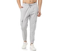 Redbridge Pantalon Jogger Homme Regular Cargaison Noir Ecru Polyester S-XXL