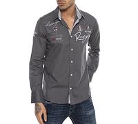 Redbridge R-2130 Chemise Casual, Gris (Anthracite 443), FR col: 50 (Taille Fabricant: 5XL) Homme