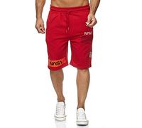 Redbridge Short de Jogging pour Homme avec Logo NASA Rouge S