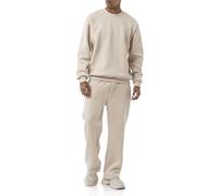 Redbridge Survêtement 2 pièces - Ensemble de jogging confortable avec sweat-shirt et pantalon - Survêtement décontracté pour les loisirs et le quotidien, beige, L