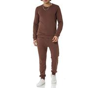 Redbridge Survêtement pour homme - Ensemble de jogging - Ensemble d'entraînement - Sweat-shirt basique, marron, L