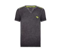 Redbridge T-Shirt à Manches Courtes et col en V pour Hommes avec détails en néon Bleu Forcé XL