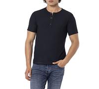 Redbridge T-shirt avec structure spéciale à manches courtes décontracté en coton de qualité supérieure, Bleu marine, XXL