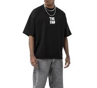 Redbridge T-shirt surdimensionné unisexe de la marque Maksim The End Backprint - Col rond de qualité supérieure, Noir , XL