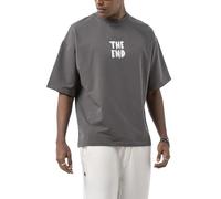 Redbridge T-shirt surdimensionné unisexe de la marque Maksim The End Backprint - Col rond de qualité supérieure, gris foncé, M