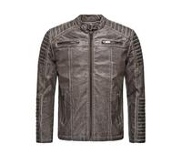 Redbridge Veste Homme Cuir Synthétique Biker Marron M6037