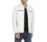 Redbridge Veste Homme Cuir Synthétique Biker Noire M6013AIR