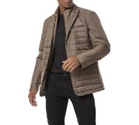 Redbridge Veste matelassée pour homme élégante style blazer aspect duvet, veste légère mi-saison, noire, taille unisexe, manches formelles, automne, printemps, marron, XL