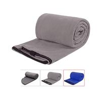REDCAMP Doublure de sac de couchage en polaire douce thermique pour adulte, couverture de sac de couchage chaude pour temps froid pour camping voyage randonnée avec sac à dos, gris