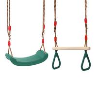 REDCAMP Ensemble balançoire Enfant trapèze 2 Anneaux siège U réglable