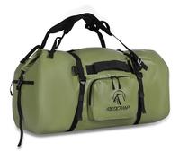 REDCAMP Grand sac de sport imperméable, sac à dos enroulable avec sangles à fixation rapide pour camping, moto, bateau, rafting, kayak, paddle, 80 l, vert militaire