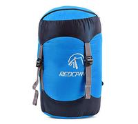REDCAMP Sac de compression en nylon de 15 L pour sac de couchage, sac de compression léger et compact pour le camping, la randonnée, les voyages, bleu moyen