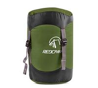 REDCAMP Sac de Compression en Nylon de 27 l pour Sac de Couchage, Sac de Compression léger et Compact pour Le Camping, la randonnée, Les Voyages, Vert Kaki