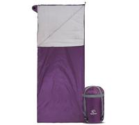REDCAMP Sac de couchage d'été ultra léger avec fermeture éclair anti-pincement - Pour adulte - Avec sac de compression - Pour le camping, la randonnée, les voyages - 190 x 84 cm