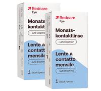 Redcare Eye Lentille mensuelle -1,25 Lentilles De Contact 2x1 pc(s)