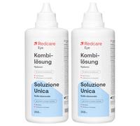 Redcare Eye Solution Combinée pour Lentilles Souples à l’Acide Hyaluronique De Conservation 2x360 ml
