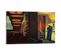 REDCHAMBER Poster du peintre réaliste Edward Hopper New York - Art mural - Décoration d'intérieur - 40 x 60 cm