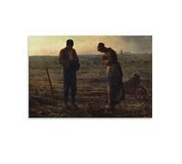REDCHAMBER Poster réaliste français Jean François Millet l'Angélus sur toile Décoration d'intérieur 30 x 45 cm