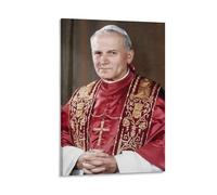 REDCHAMBER Poster sur toile représentant les philosophes catholiques du pape Jean-Paul II - Impression sur toile - Photo peinture - Décoration de chambre - 30 x 45 cm