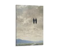 REDCHAMBER Poster sur toile représentant René Magritte L'Art, artiste surréaliste, décoration murale 60 x 90 cm