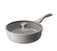 Redchef Poêle en céramique 28 cm avec couvercle, poêle à revêtement antiadhésif pour induction, poêle à omelette compatible avec tous les types de cuisinières, sans PTFE, sans PFAS, sans PFOA