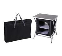 Redcliffs Meuble de Camping Pliable avec Plateau et étagères