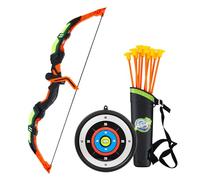 RedCrab Ensemble Arc et Flèches pour Enfants, Jouet d'Arc Extérieur avec Lumières LED, 10 Flèches à Ventouses, Arc et Cible, Idéal Cadeau Garçons Filles 3-8 Ans