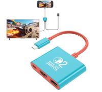 Reddening Dock Switch 2, Remplacement Officiel pour Le Dock NS2 avec HDMI 2.0 4K/60Hz, PD 100W et USB 3.0, Station d'accueil Portable pour Switch 2 (2025)