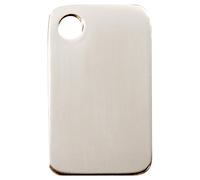 RedDingo Marque Chats Acier Inox Personnalisable Rectangle 13,7x22,2mm S
