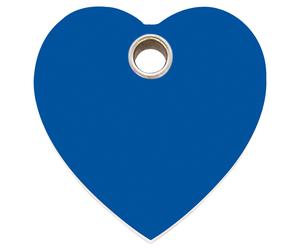 RedDingo Marque De Chat Cœur Bleu Foncé Avec Gravure S 20x20mm Personnalisable