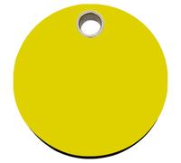 Reddingo Marque De Chat Jaune Cercle S 20Mm Personnalisable Avec Gravure