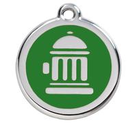 RedDingo Plaque D'Identification Bouche D'Incendie Vert Individuel Gravable pour