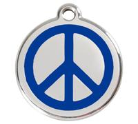 RedDingo Plaque D'Identification Gravable Paix Foncé - Accessoires pour Chiens