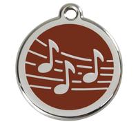 RedDingo Plaque D'Identification Gravure Musique Braun Personnalisable