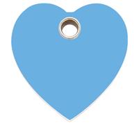 RedDingo Plaque D'Identification Plastique Cœur Bleu Avec Individuels Gravure S
