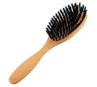 Redecker Brosse à cheveux pour cheveux courts à mi-longs Bois de hêtre huilé Poils de sanglier durs noirs 7 rangs Taille 20,5 cm