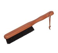 Redecker Brosse à vêtements en bois de poirier huilé et poils noirs solides